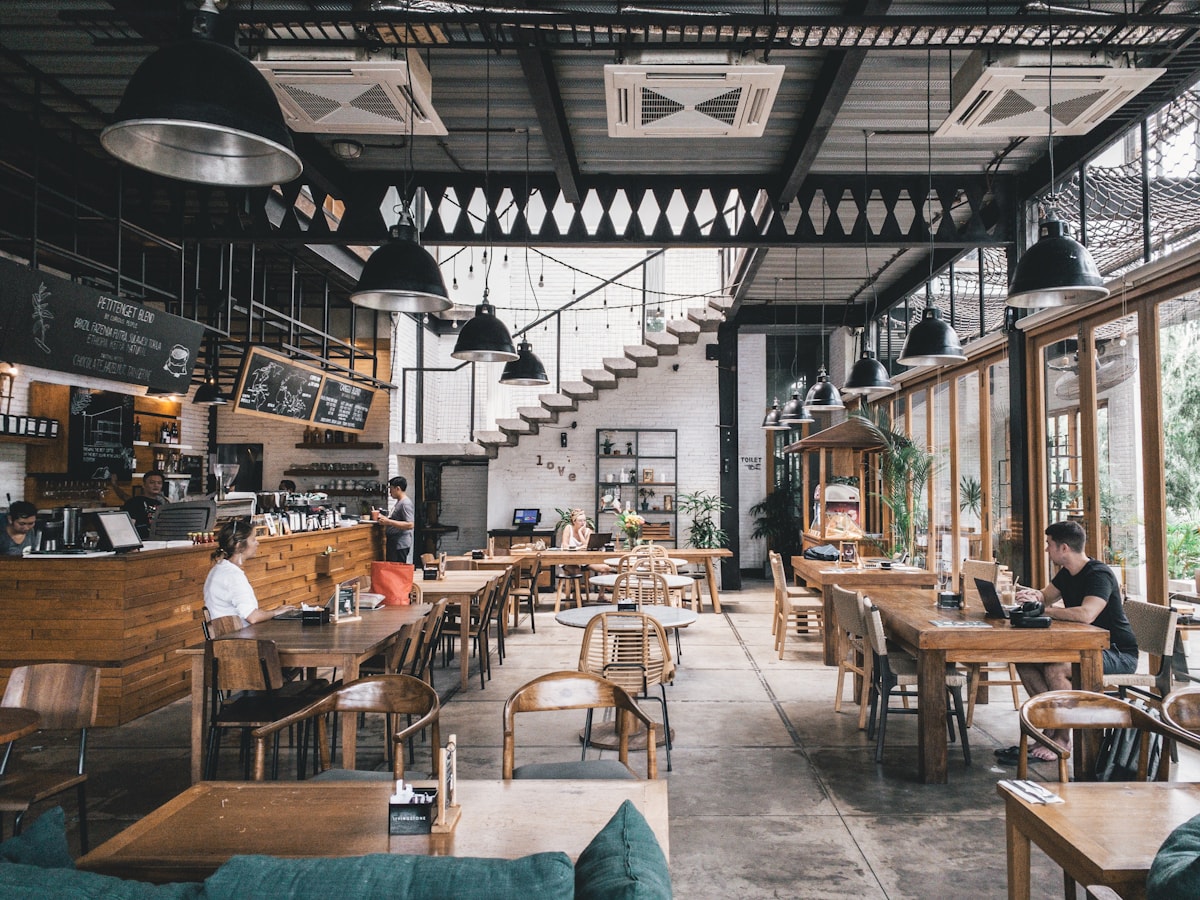 Restaurant interior ready for guests